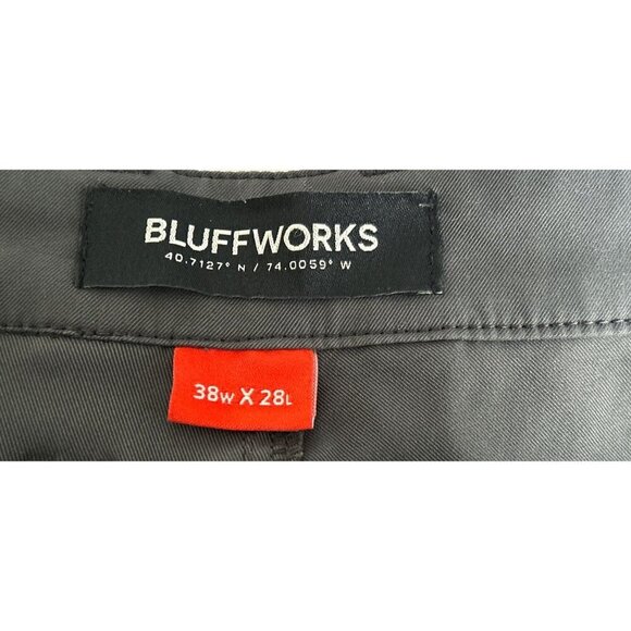 BLUFFWORKS Ascender Pants Chino Easy care wrinkle resistant Charcoal Gray Size 3 - Picture 5 of 9